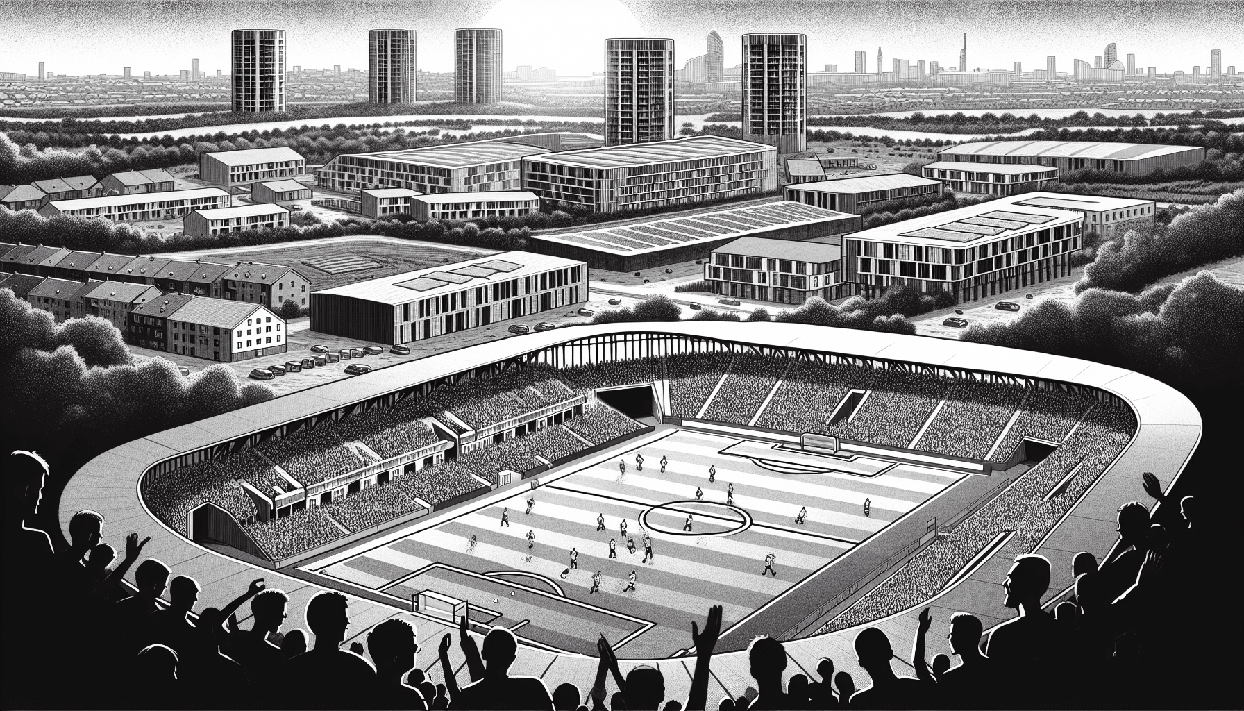 A graphic illustrating the evolution of soccer in Hamilton City, showcasing historical milestones and development in the sport.