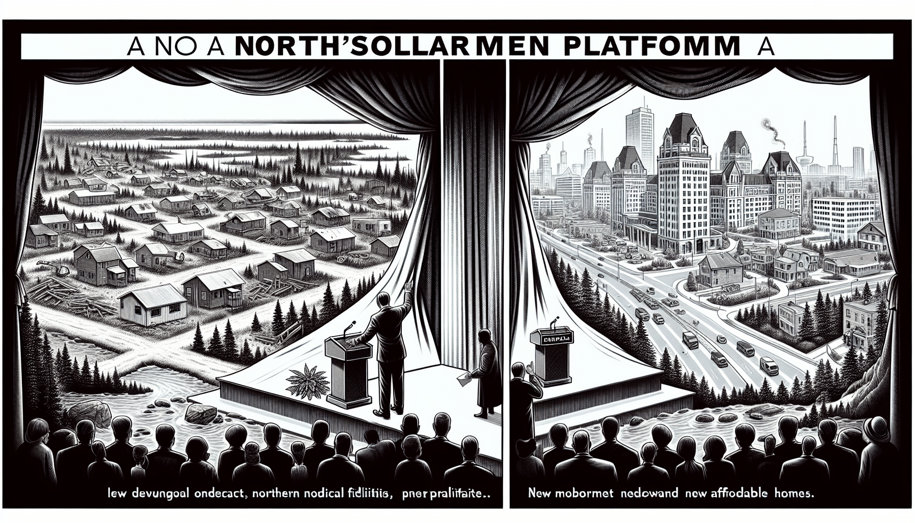 Northern Ontario Transformation showcasing natural landscape changes in the region, highlighting environmental impact and sustainability efforts.