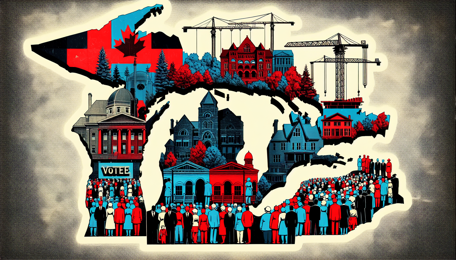 Ontario election impact map showing voter demographics and regional outcomes for the latest election results.